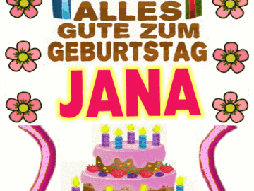 Alles gute zum geburtstag Jana