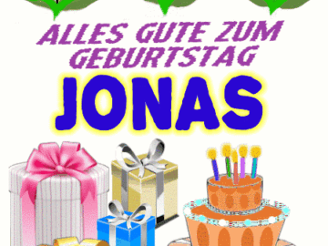 Alles gute zum geburtstag Jonas