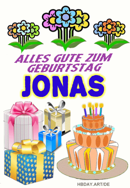 Alles gute zum geburtstag Jonas