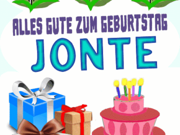 Alles gute zum geburtstag Jonte