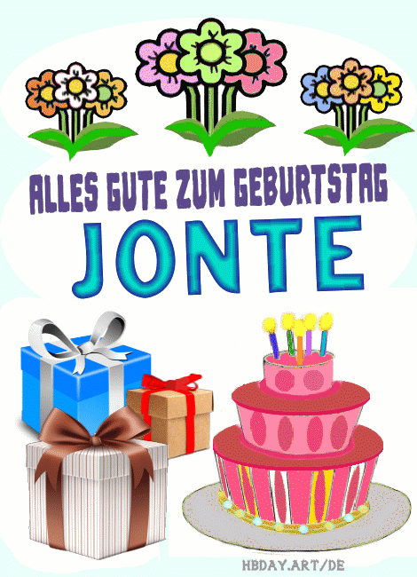 Alles gute zum geburtstag Jonte