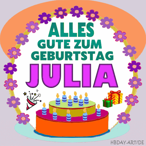 Alles gute zum geburtstag Julia