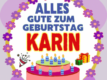 Alles gute zum geburtstag Karin