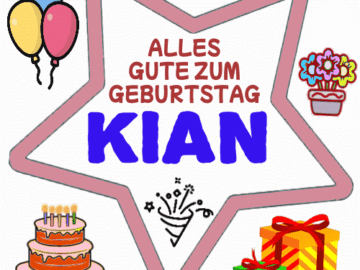 Alles gute zum geburtstag Kian