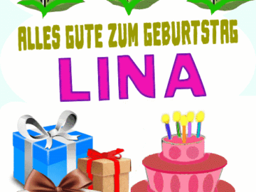 Alles gute zum geburtstag Lina
