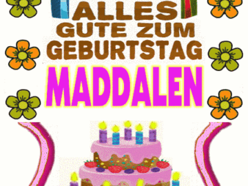 Alles gute zum geburtstag Maddalen