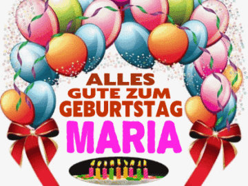 Alles gute zum geburtstag Maria