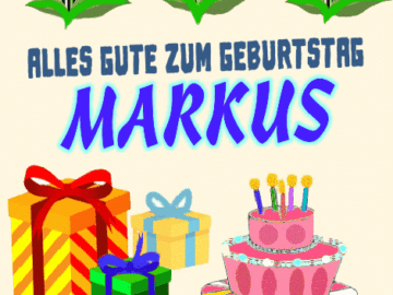 Alles gute zum geburtstag Markus
