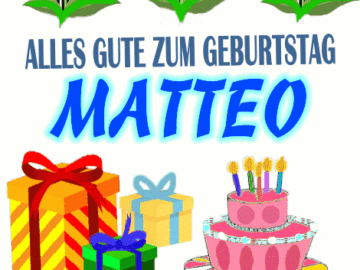 Alles gute zum geburtstag Matteo