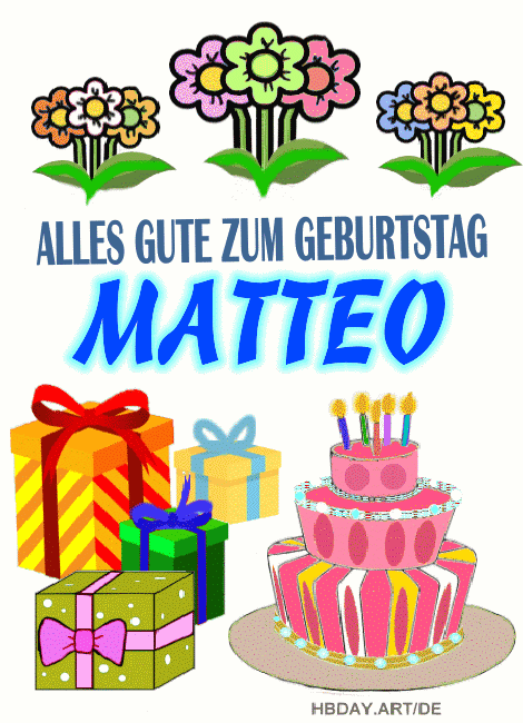 Alles gute zum geburtstag Matteo