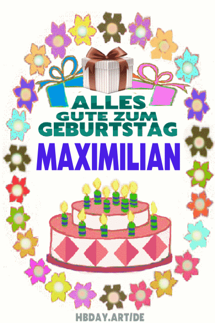 Alles gute zum geburtstag Maximilian