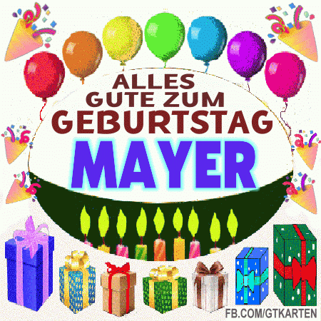 Alles gute zum geburtstag Mayer