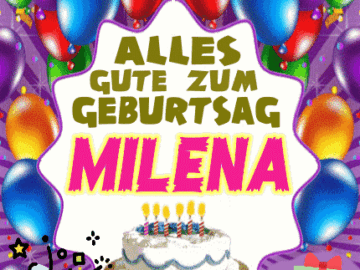 Alles gute zum geburtstag Milena