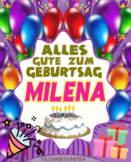 Alles gute zum geburtstag Milena