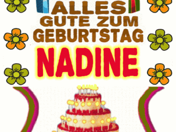 Alles gute zum geburtstag Nadine