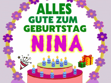 Alles gute zum geburtstag Nina
