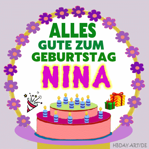 Alles gute zum geburtstag Nina