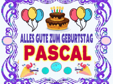 Alles gute zum geburtstag Pascal