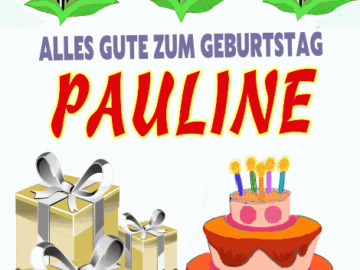 Alles gute zum geburtstag Pauline