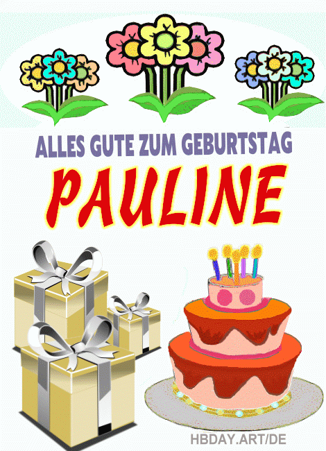 Alles gute zum geburtstag Pauline