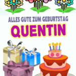 Alles gute zum geburtstag Quentin