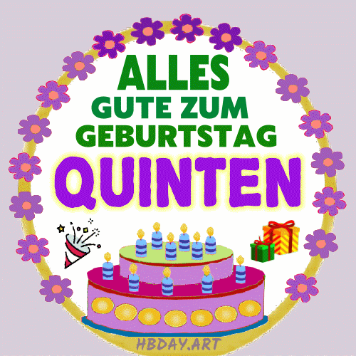Alles gute zum geburtstag Quinten