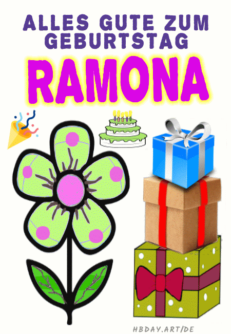 Alles gute zum geburtstag Ramona