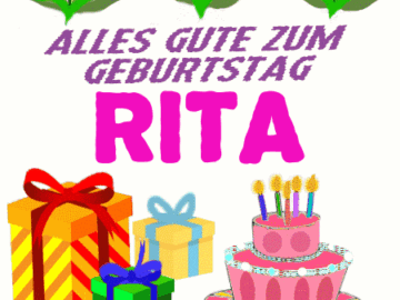 Alles gute zum geburtstag Rita
