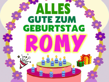 Alles gute zum geburtstag Romy