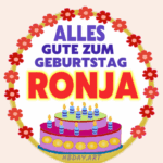 Alles gute zum geburtstag Ronja
