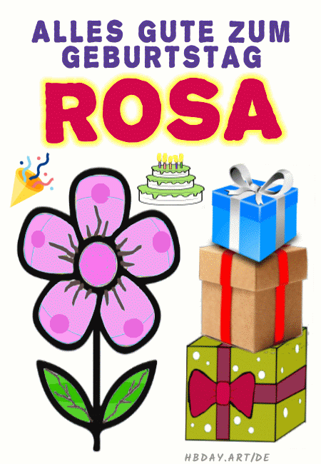 Alles gute zum Geburtstag Rosa