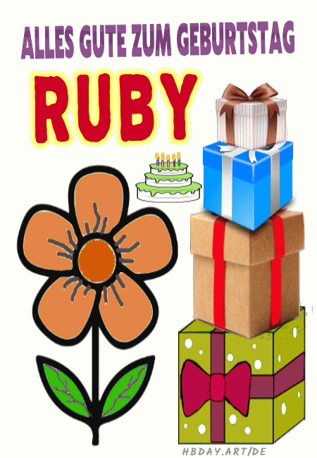 Alles gute zum geburtstag Ruby