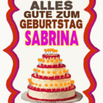 Alles Gute Zum Geburtstag Sabrina