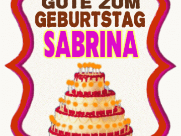   Alles Gute Zum Geburtstag Sabrina