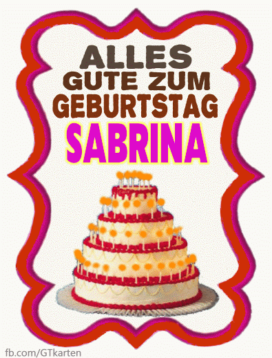   Alles Gute Zum Geburtstag Sabrina