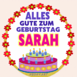 Alles gute zum geburtstag Sarah