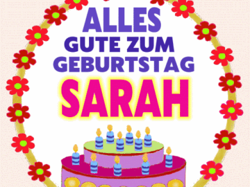 Alles gute zum geburtstag Sarah