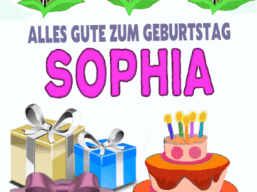 Alles gute zum geburtstag Sophia