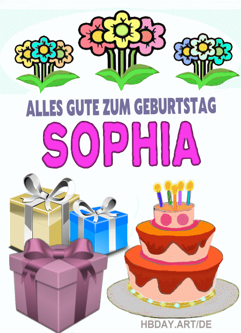 Alles gute zum geburtstag Sophia
