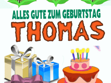 Alles gute zum geburtstag Thomas
