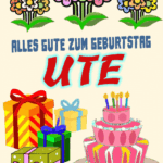 Alles gute zum geburtstag Ute