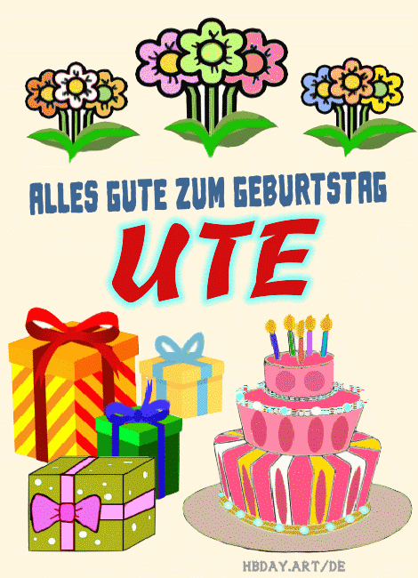 Alles gute zum geburtstag Ute