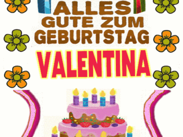 Alles gute zum geburtstag Valentina