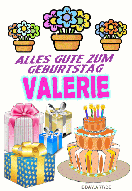 Alles gute zum geburtstag Valerie