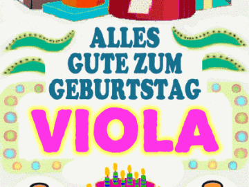 Alles gute zum geburtstag Viola