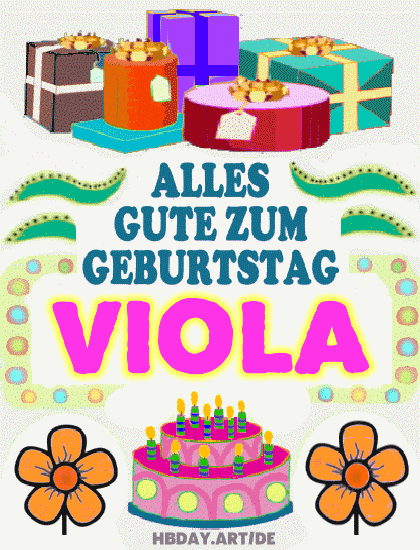 Alles gute zum geburtstag Viola