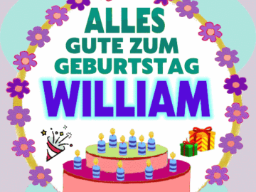 Alles gute zum geburtstag William