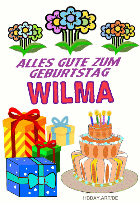Alles gute zum geburtstag Wilma