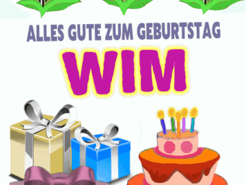 Alles gute zum geburtstag Wim