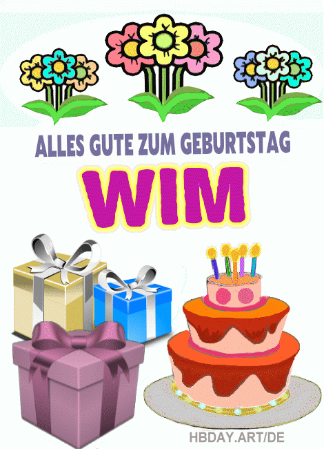 Alles gute zum geburtstag Wim